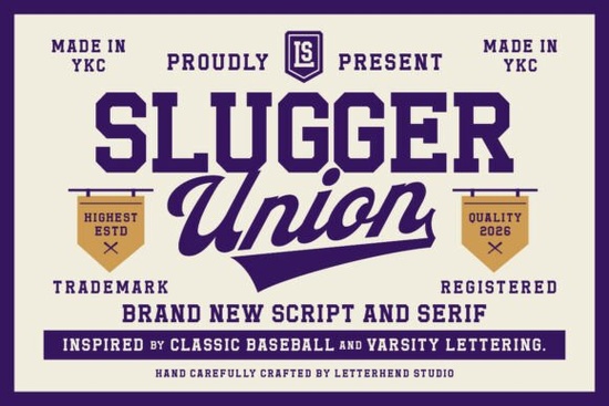 Slugger Union Font